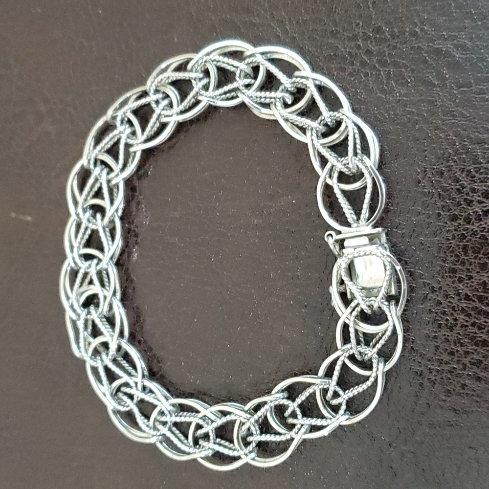 Vintage STG Stamped Charm bracelet